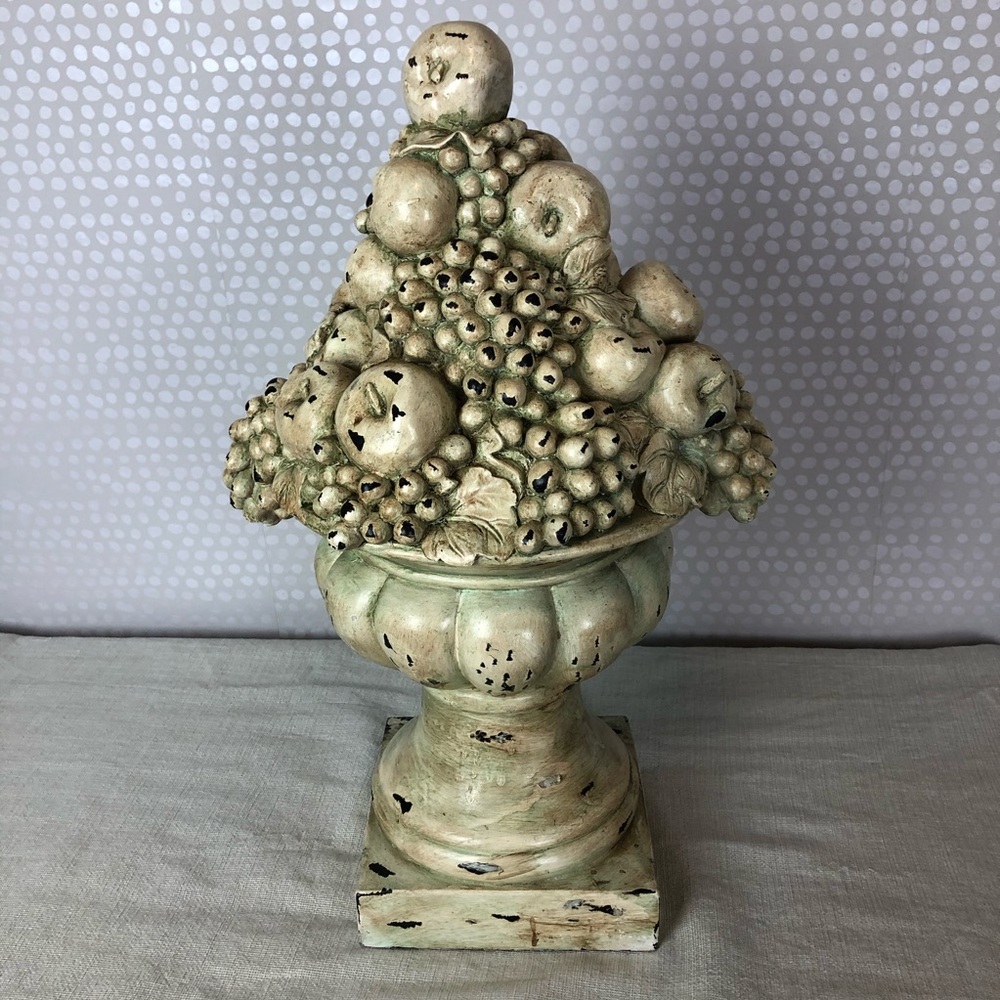 Distressed Fruit Compote Centerpiece